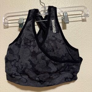 Gymshark Charcoal Camo Sports Bra